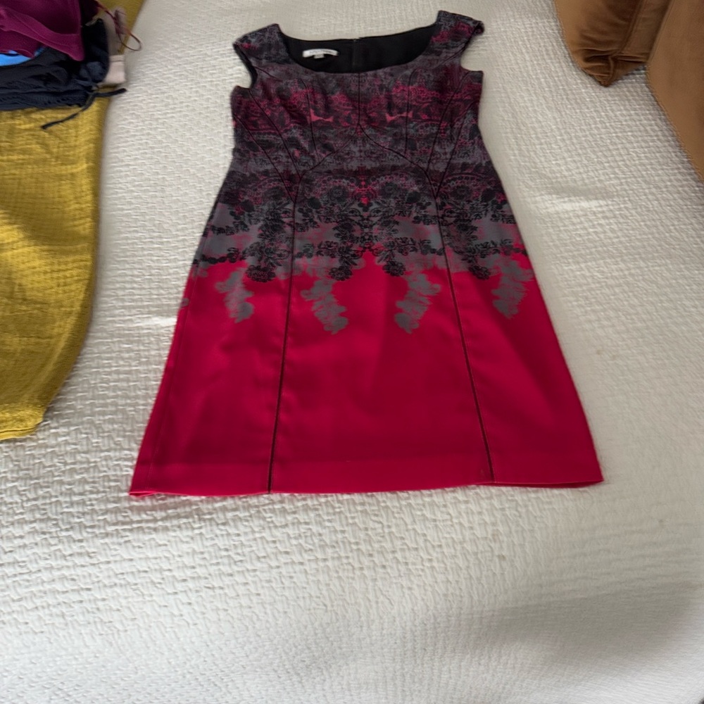Elegant Pink and Black Womens dress